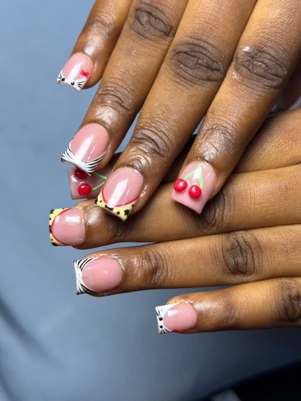 Cherry nail set