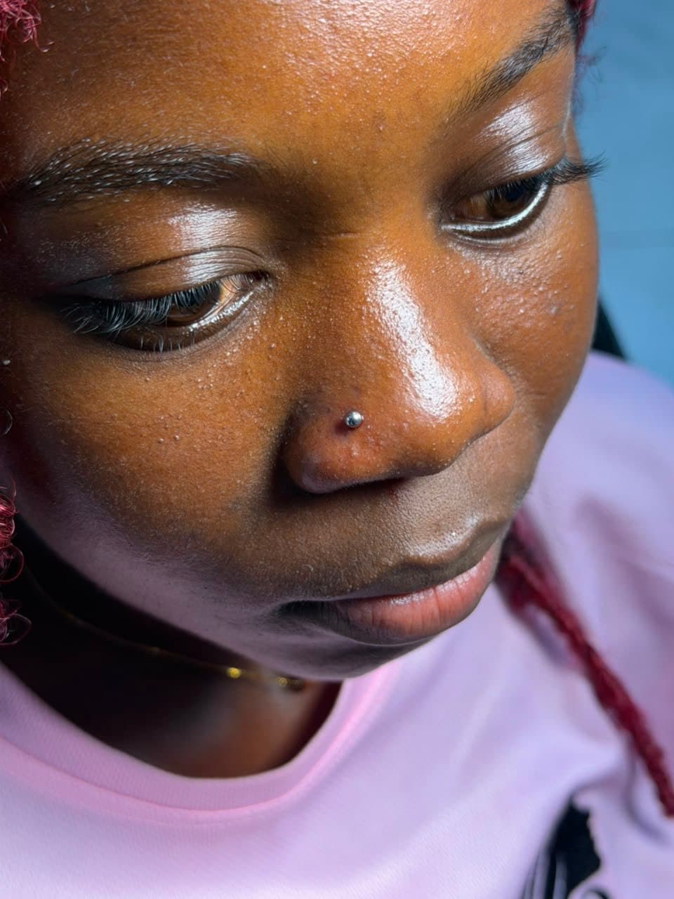 Nose piercing