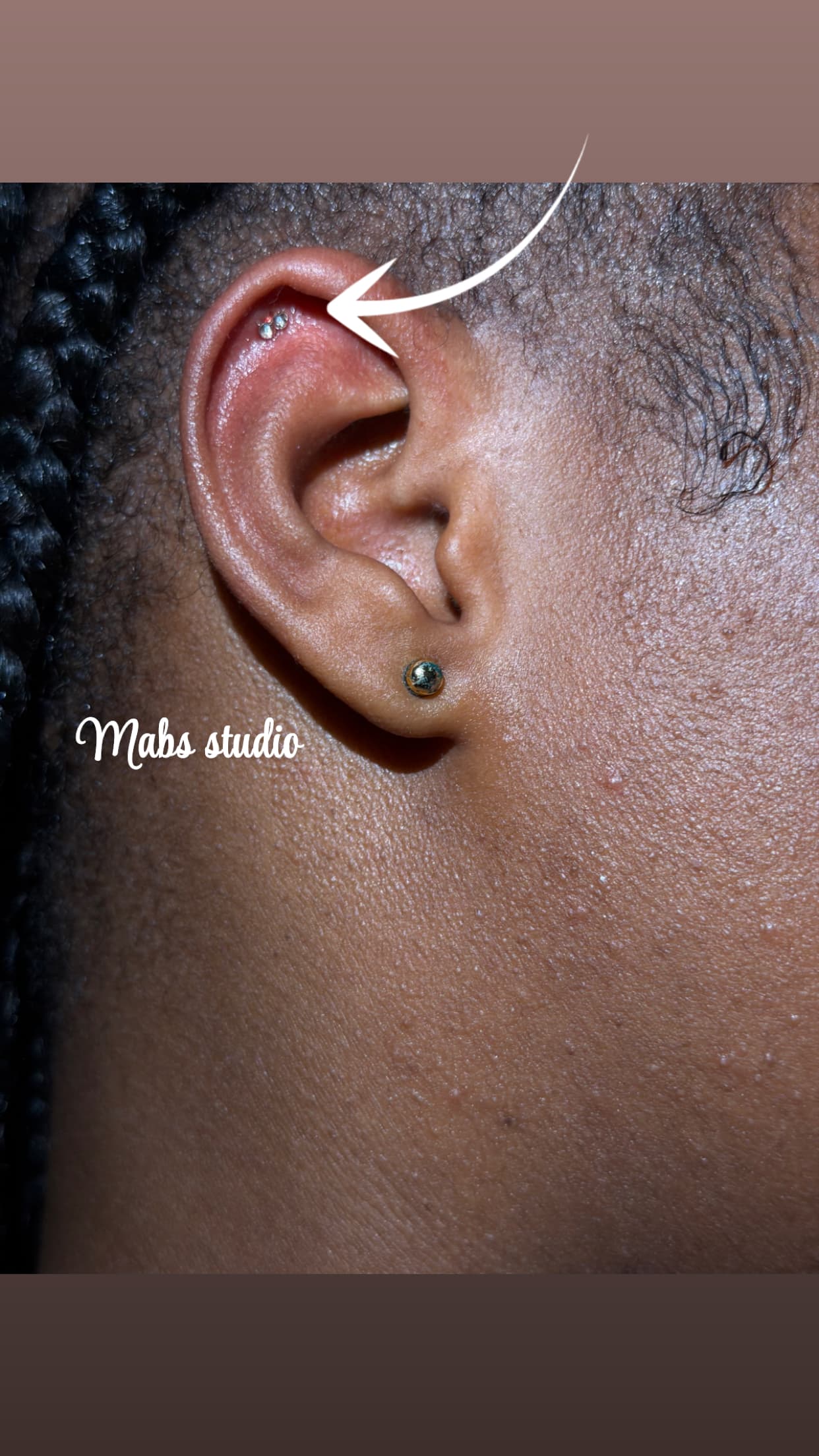 Helix piercing